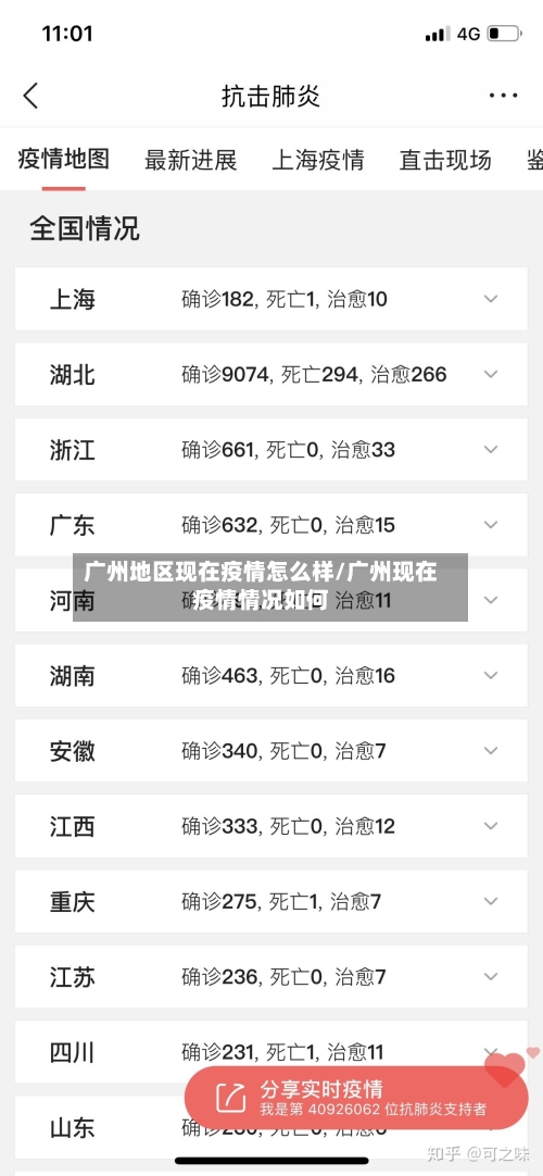 广州地区现在疫情怎么样/广州现在疫情情况如何