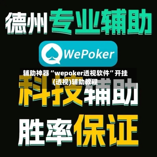 辅助神器“wepoker透视软件”开挂(透视)辅助教程