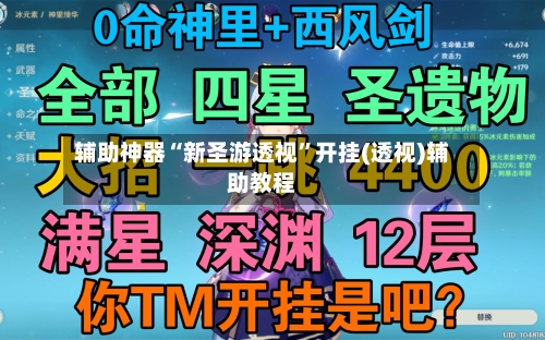 辅助神器“新圣游透视”开挂(透视)辅助教程