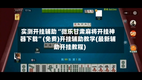 实测开挂辅助“微乐甘肃麻将开挂神器下载”(免费)开挂辅助教学(最新辅助开挂教程)-第3张图片