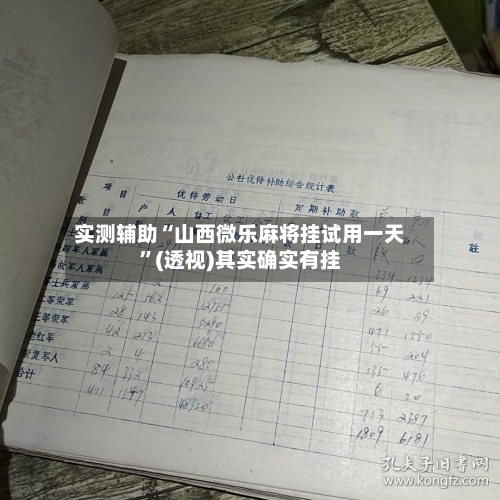 实测辅助“山西微乐麻将挂试用一天”(透视)其实确实有挂-第3张图片