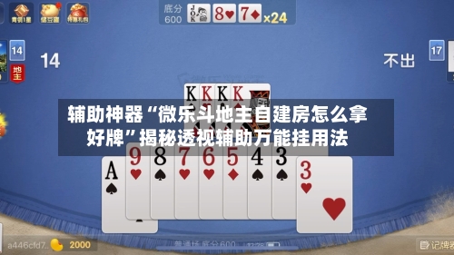 辅助神器“微乐斗地主自建房怎么拿好牌”揭秘透视辅助万能挂用法-第2张图片