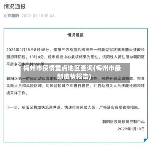 梅州市疫情重点地区查询(梅州市最新疫情报告)-第2张图片