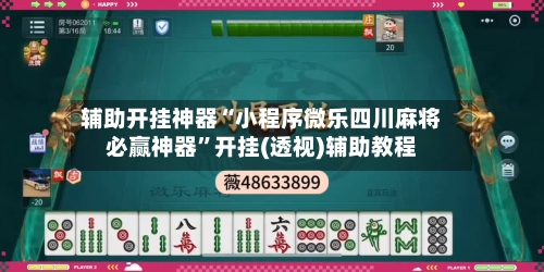 辅助开挂神器“小程序微乐四川麻将必赢神器”开挂(透视)辅助教程-第3张图片