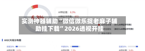 实测神器辅助“微信微乐捉老麻子辅助挂下载”2026透视开挂