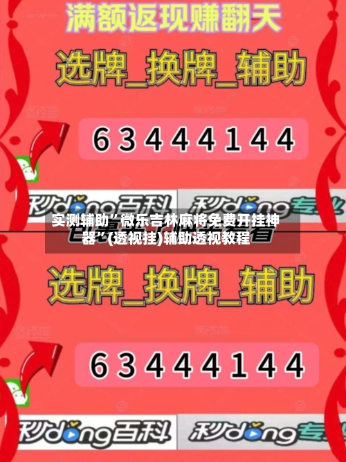 实测辅助”微乐吉林麻将免费开挂神器”(透视挂)辅助透视教程-第2张图片