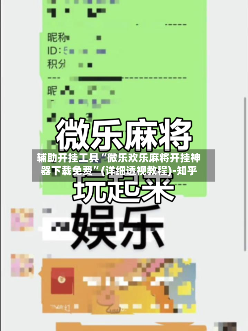 辅助开挂工具“微乐欢乐麻将开挂神器下载免费”(详细透视教程)-知乎-第3张图片