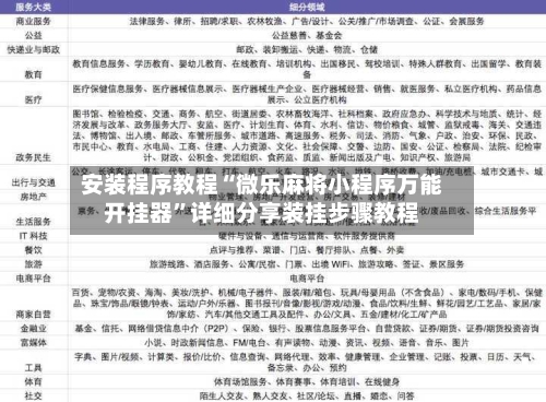 安装程序教程“微乐麻将小程序万能开挂器”详细分享装挂步骤教程-第2张图片