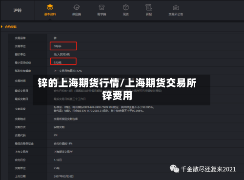 锌的上海期货行情/上海期货交易所锌费用-第2张图片