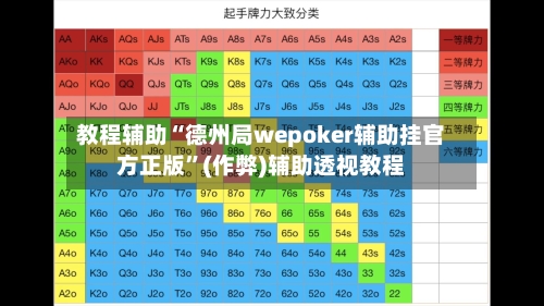 教程辅助“德州局wepoker辅助挂官方正版”(作弊)辅助透视教程