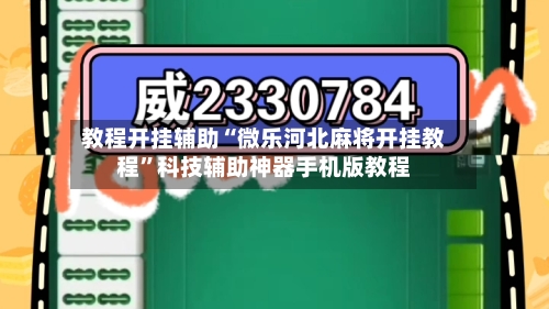 教程开挂辅助“微乐河北麻将开挂教程”科技辅助神器手机版教程-第2张图片