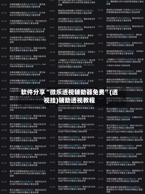 软件分享“微乐透视辅助器免费”(透视挂)辅助透视教程