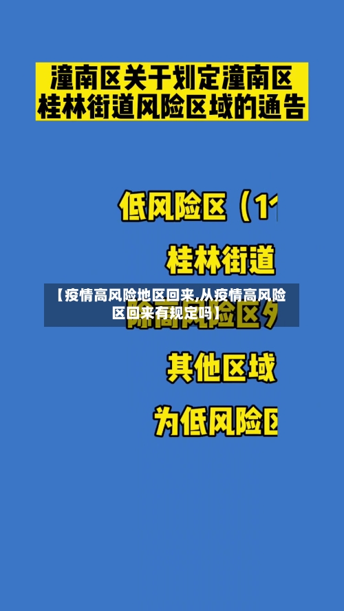 【疫情高风险地区回来,从疫情高风险区回来有规定吗】-第2张图片