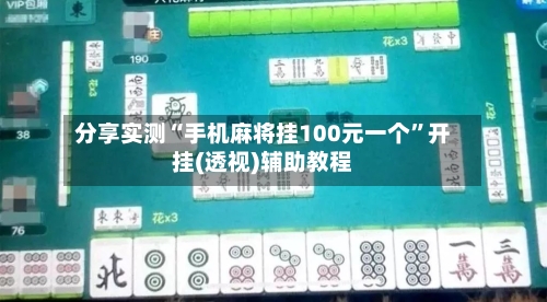 分享实测“手机麻将挂100元一个”开挂(透视)辅助教程-第3张图片