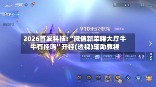 2026首发科技:“微信新荣耀大厅牛牛有挂吗	”开挂(透视)辅助教程-第2张图片
