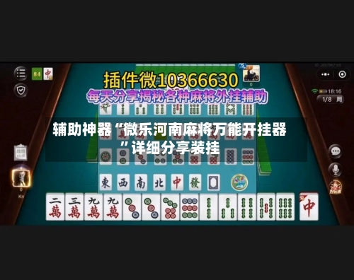 辅助神器“微乐河南麻将万能开挂器”详细分享装挂-第2张图片