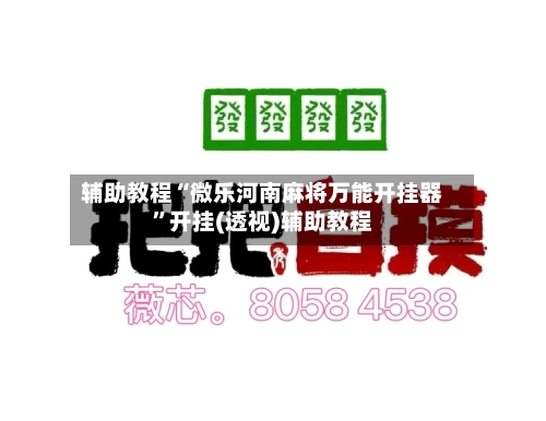 辅助教程“微乐河南麻将万能开挂器”开挂(透视)辅助教程-第3张图片