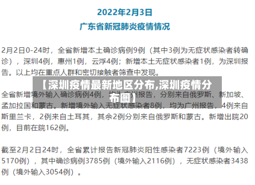 【深圳疫情最新地区分布,深圳疫情分布图】