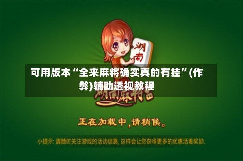 可用版本“全来麻将确实真的有挂”(作弊)辅助透视教程-第3张图片