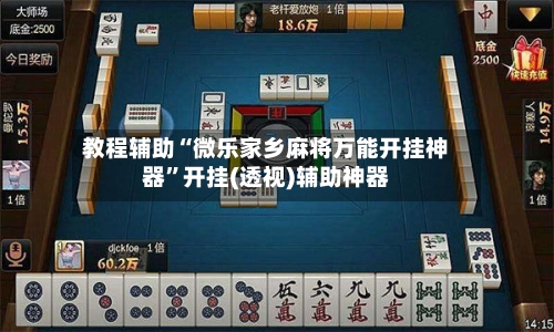 教程辅助“微乐家乡麻将万能开挂神器”开挂(透视)辅助神器-第3张图片