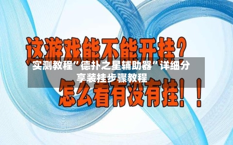 实测教程”德扑之星辅助器	”详细分享装挂步骤教程-第2张图片