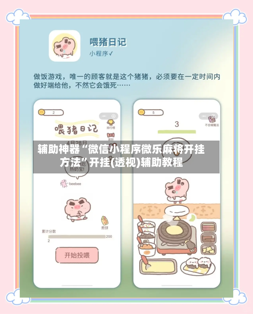 辅助神器“微信小程序微乐麻将开挂方法”开挂(透视)辅助教程-第2张图片