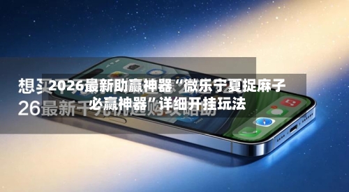 2026最新助赢神器“微乐宁夏捉麻子必赢神器”详细开挂玩法