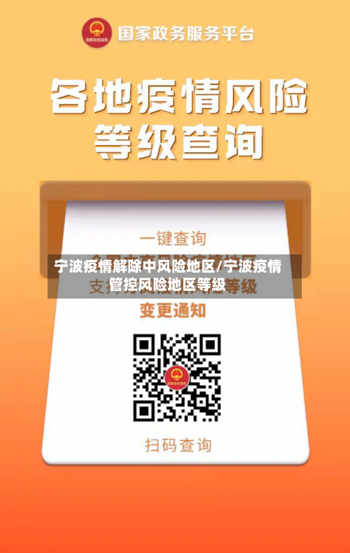 宁波疫情解除中风险地区/宁波疫情管控风险地区等级-第3张图片