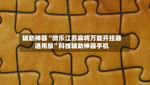辅助神器“微乐江苏麻将万能开挂器通用版	”科技辅助神器手机-第2张图片