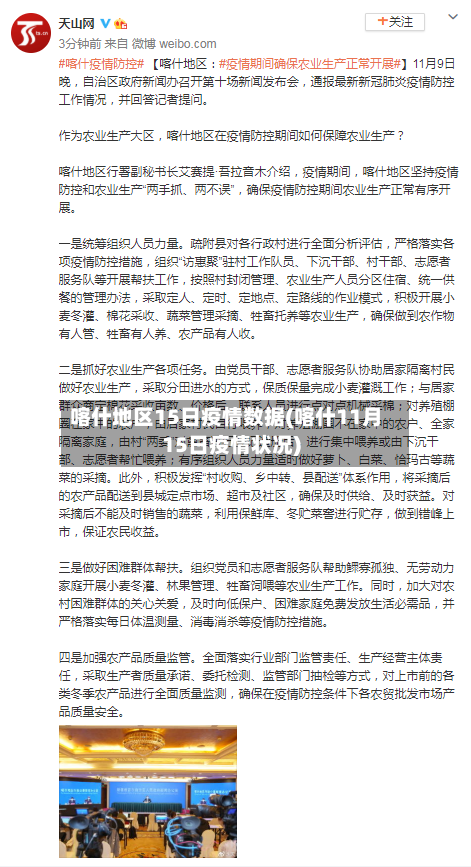 喀什地区15日疫情数据(喀什11月15日疫情状况)-第3张图片